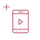 動画投稿＋即時抽選アイコン