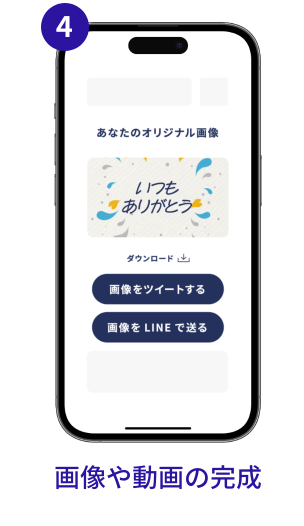 キャンペーンフロー　画像や動画の完成